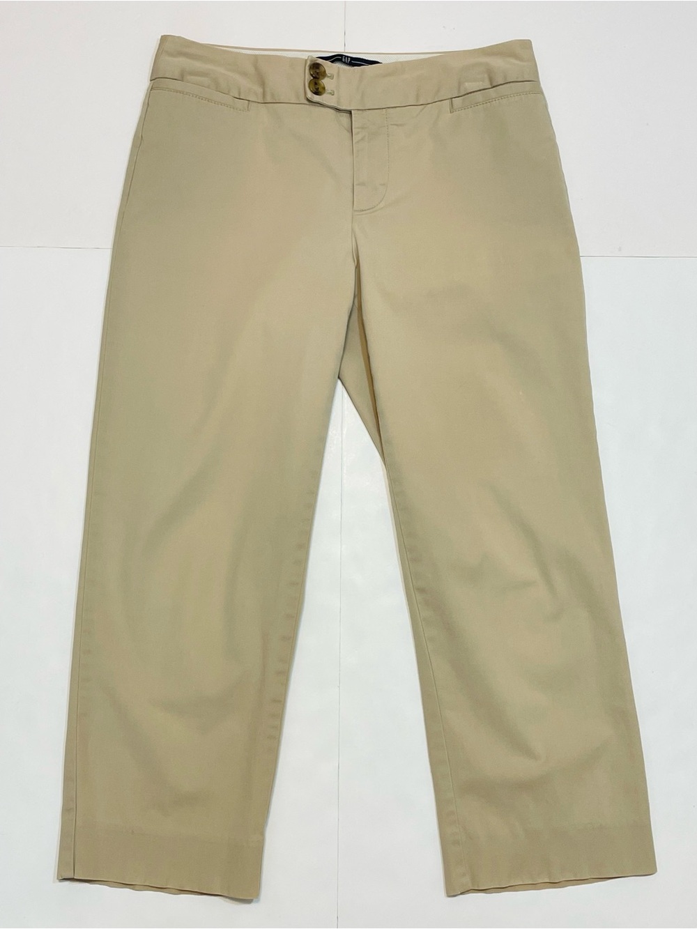 Gap Curvy Stretch Women’s Cropped Chino Pants - Khaki Size 4